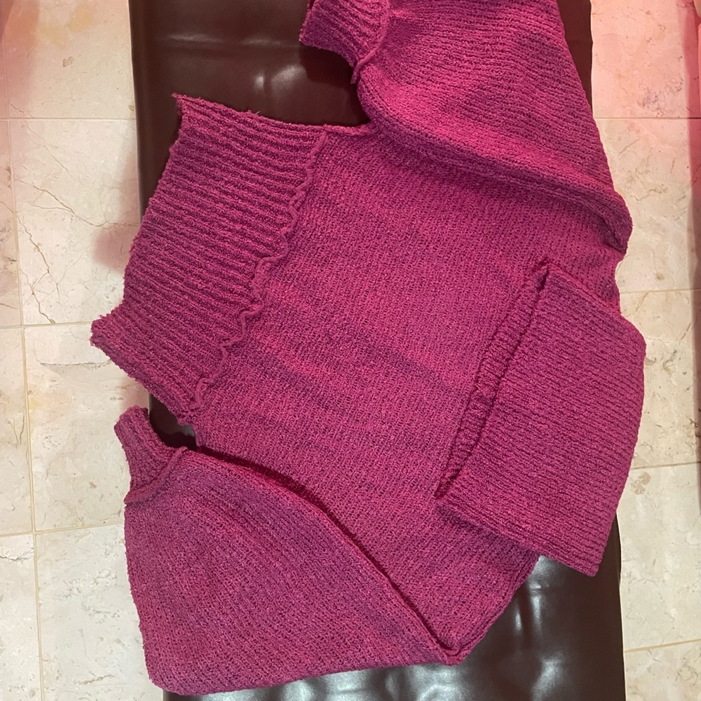 Cozy Knit Sweater in Rich Burgundy